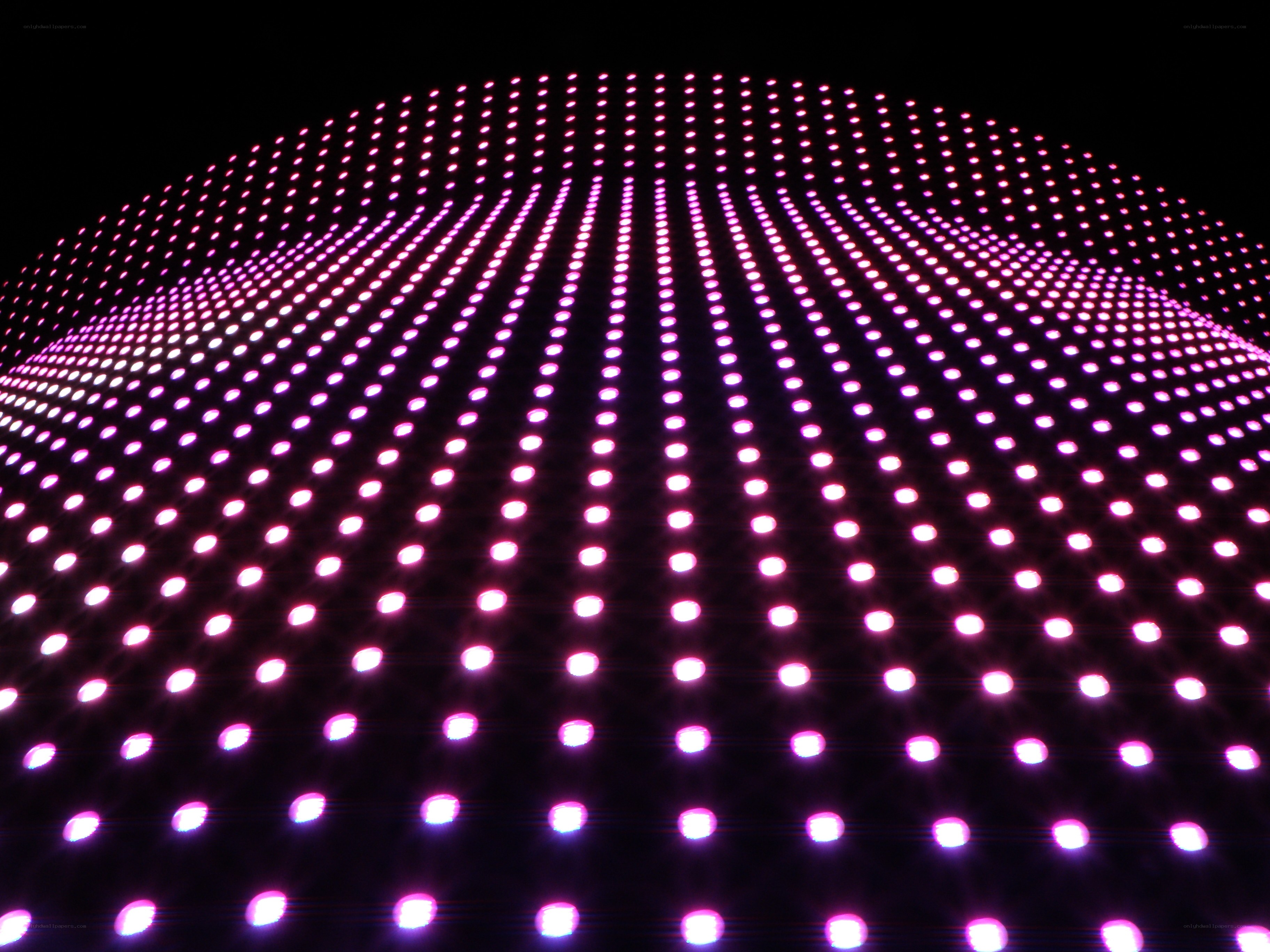 purple LED light display