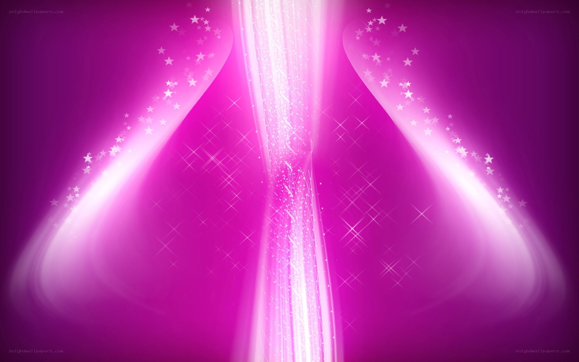 purple light and star background