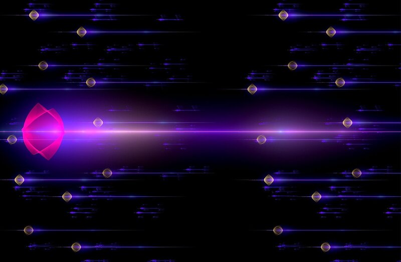 purple light beam abstract