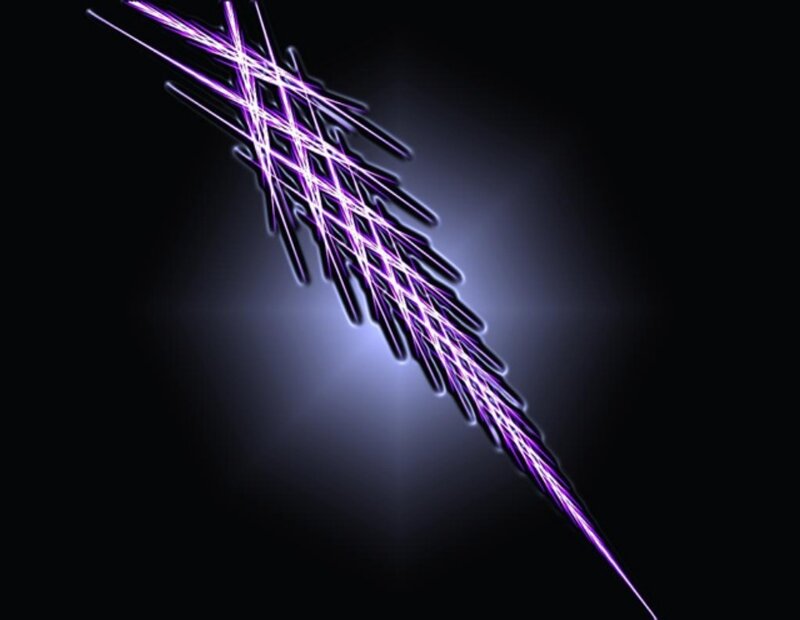 purple light beam effect