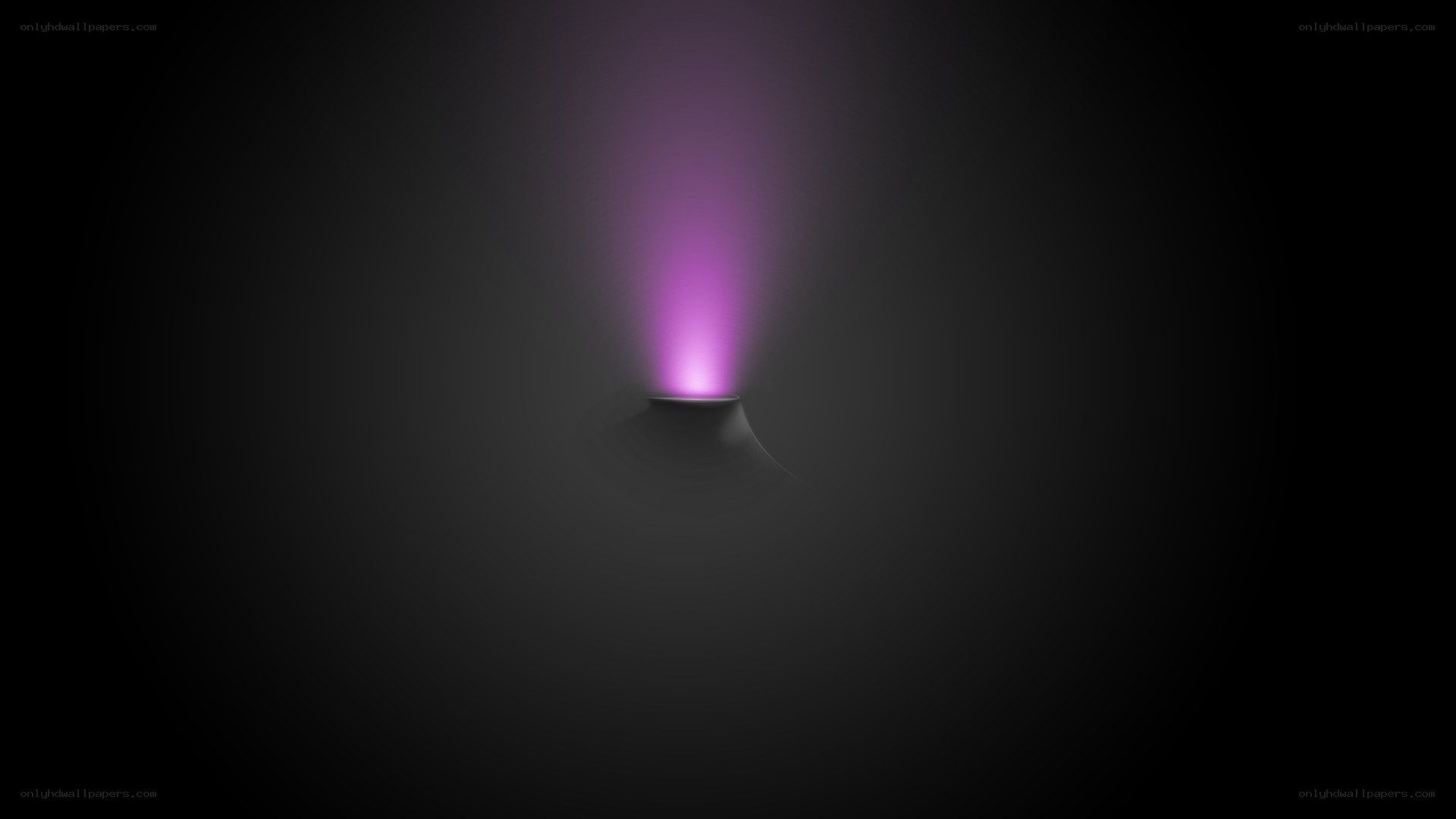 purple light beam in darkness