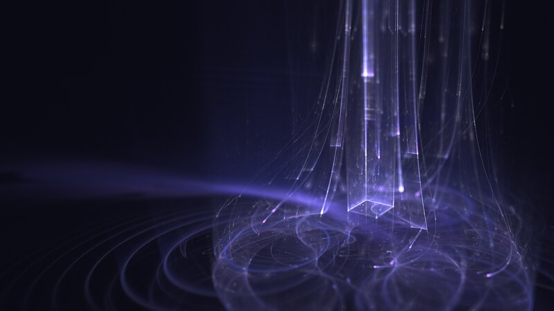 Purple Light Beams — Mystical, Night