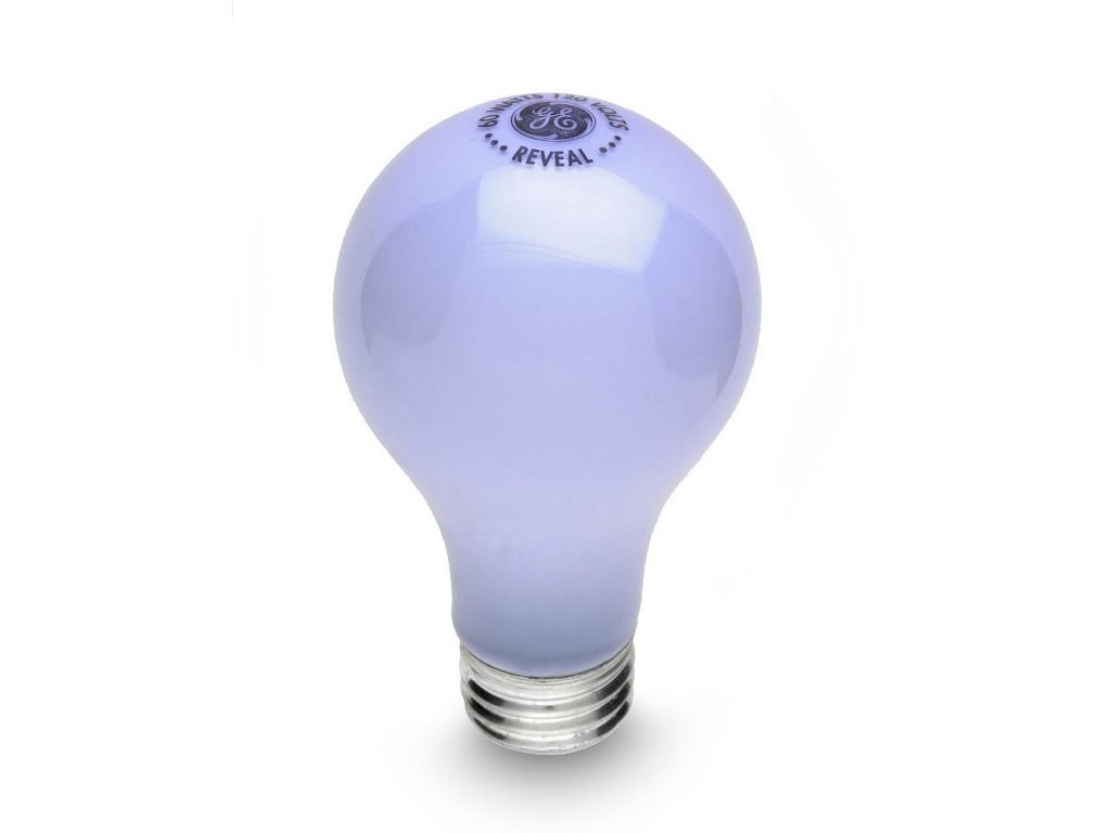 purple light bulb