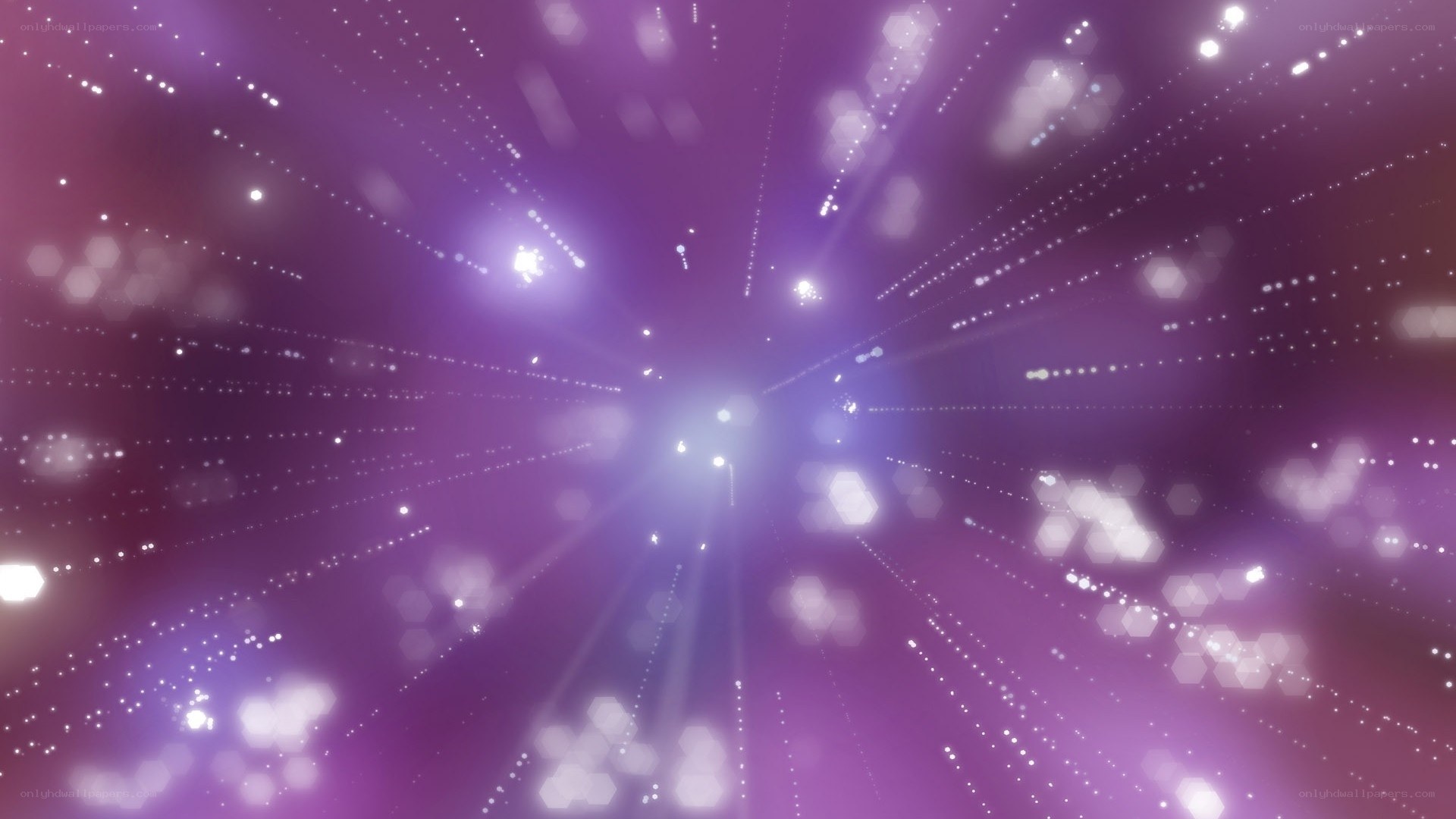 purple light burst animation