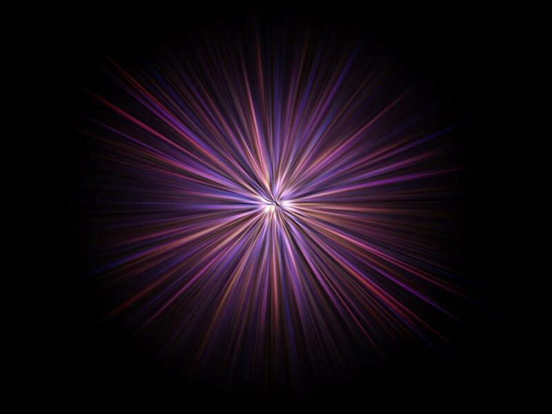 Purple Light Burst — Dramatic, Abstract, Black