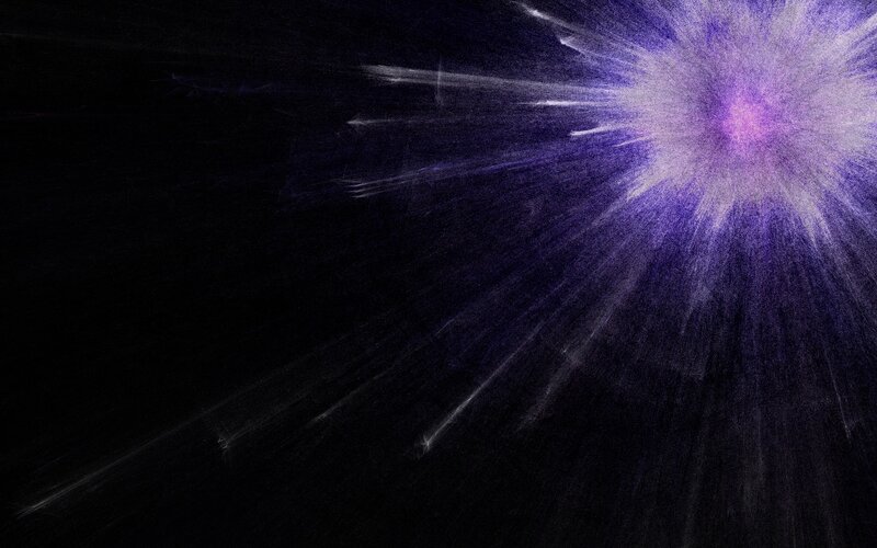 purple light burst explosion