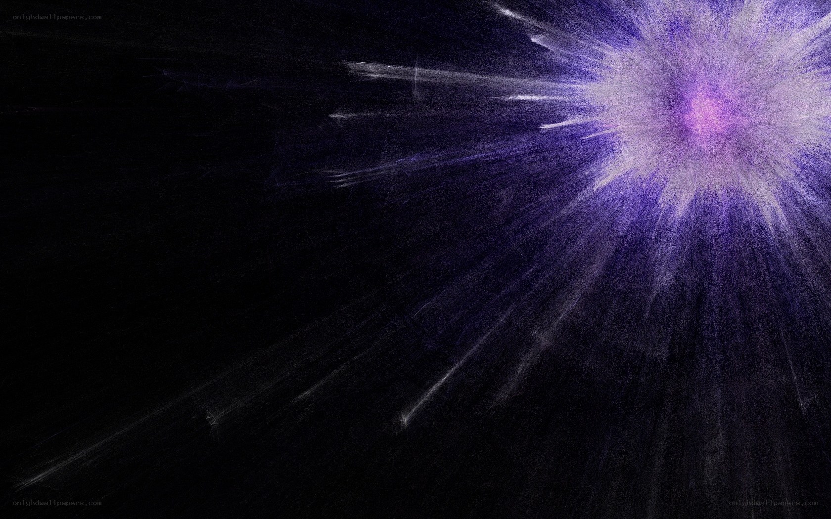 purple light burst explosion