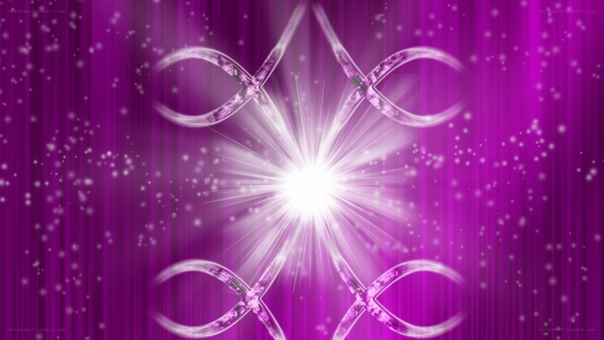 purple light burst with rings