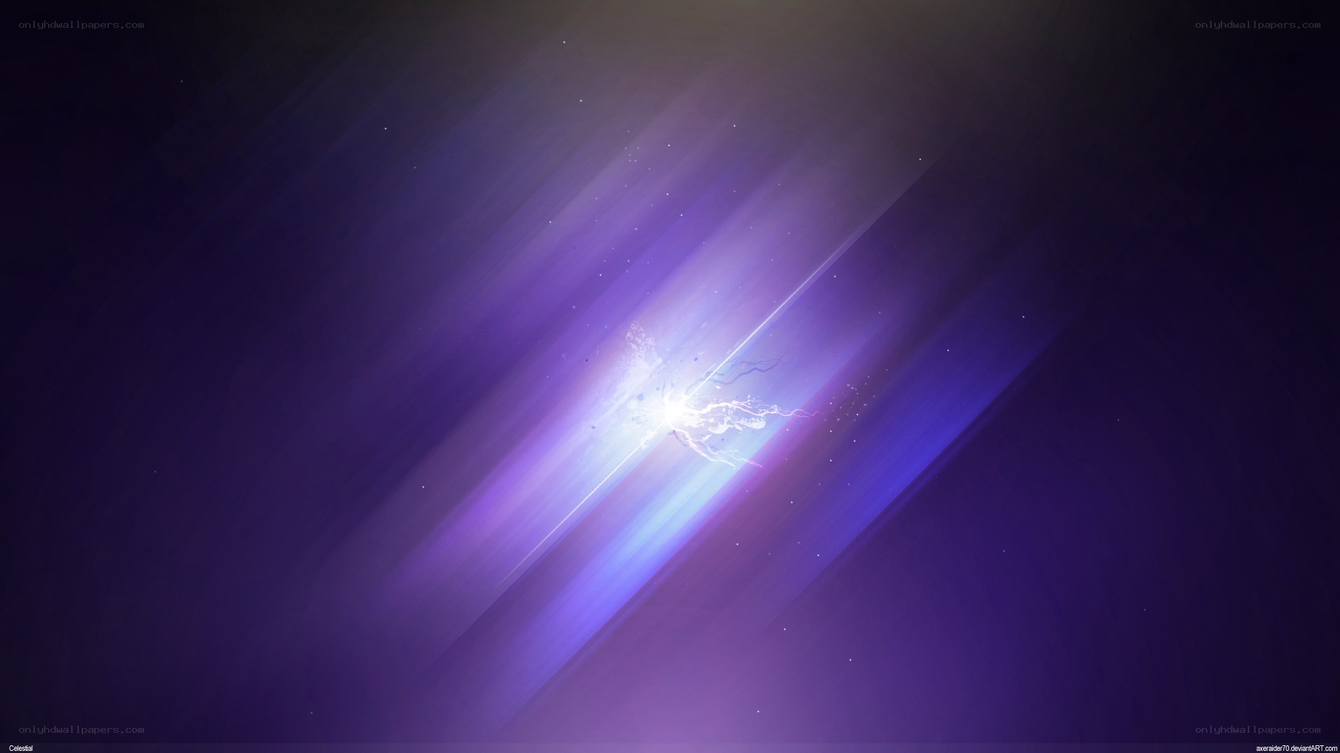 purple light burst