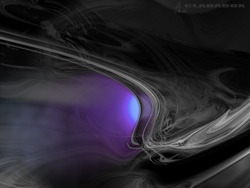 Purple Light in Dark Swirls