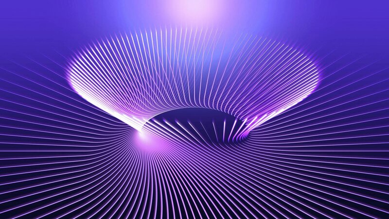 Purple Light Lines — Hypnotic, Abstract, Tunnel