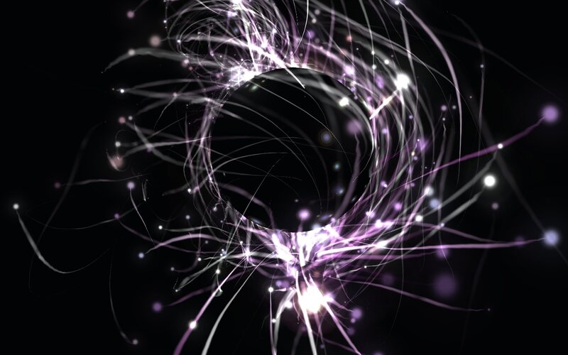 Purple Light Particles — Energetic