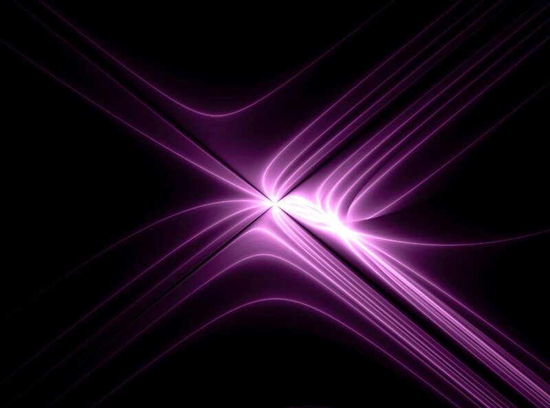 purple light rays intersecting