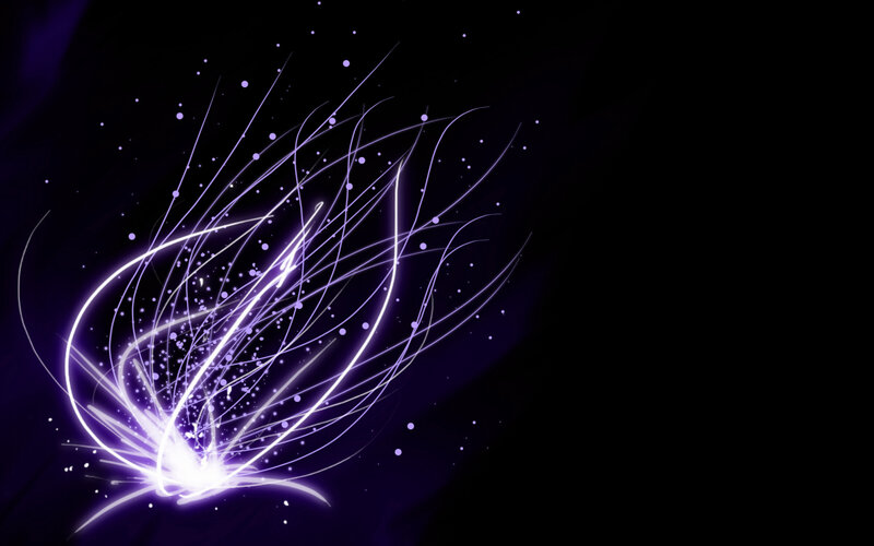 purple light streaks on black