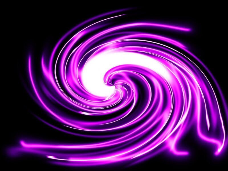Purple Light Swirl — Dynamic, Abstract, Black Background