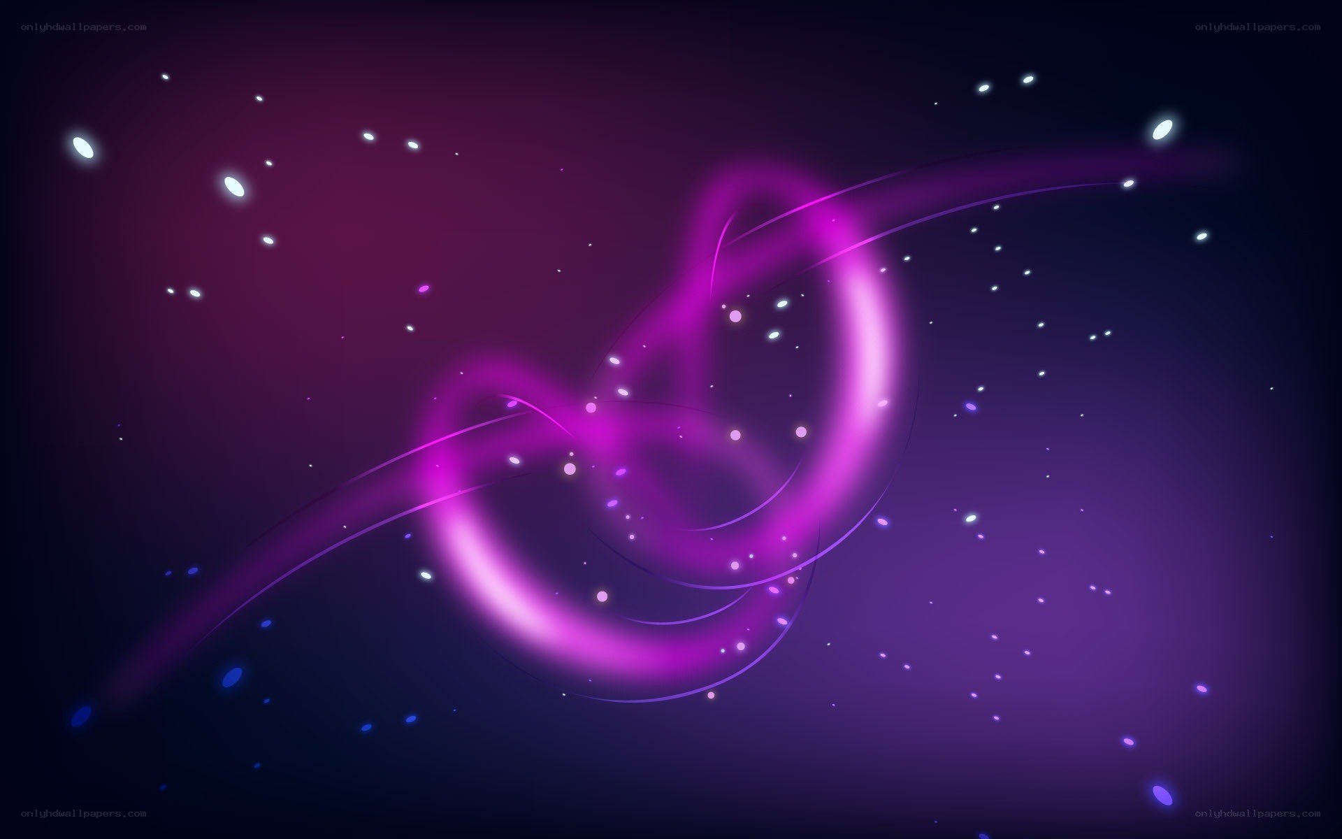 purple light swirl in space
