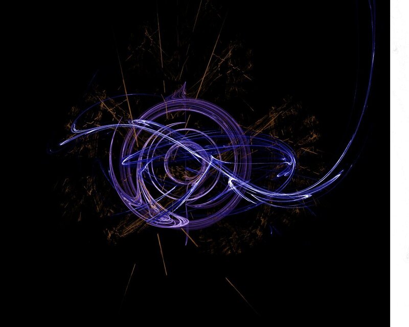 Purple Light Swirls — Dynamic, Night