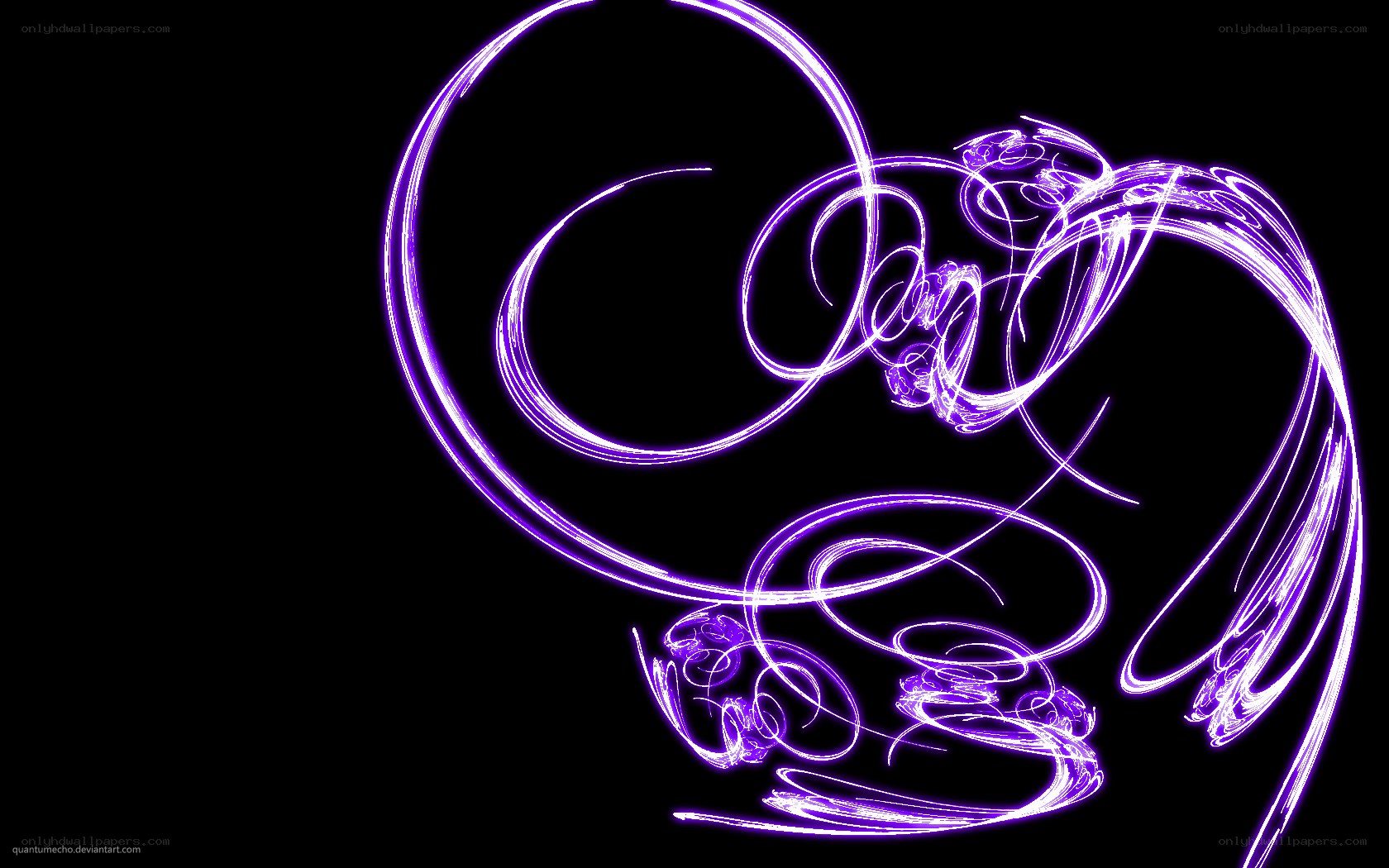 purple light swirls