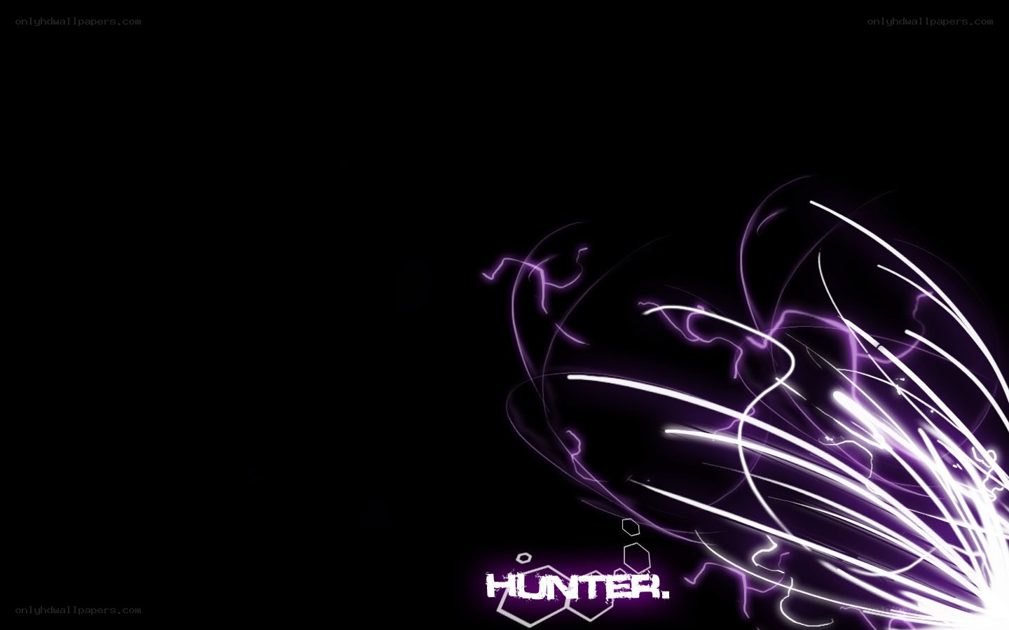 purple light trails on black