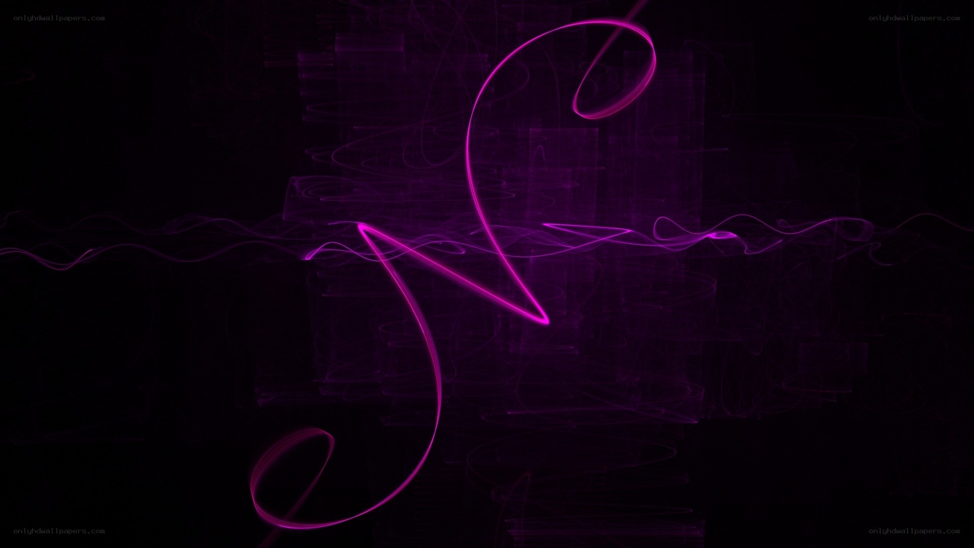 purple light trails on black