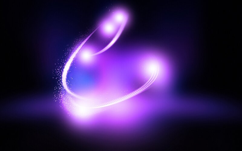 Purple Light Trails