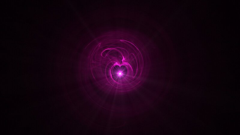 purple light vortex with heart