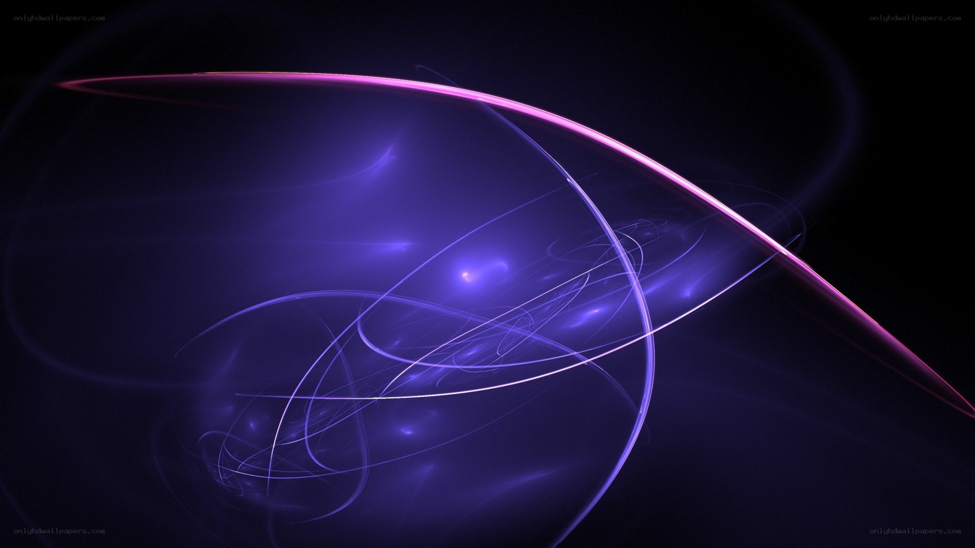 Purple light wave abstract