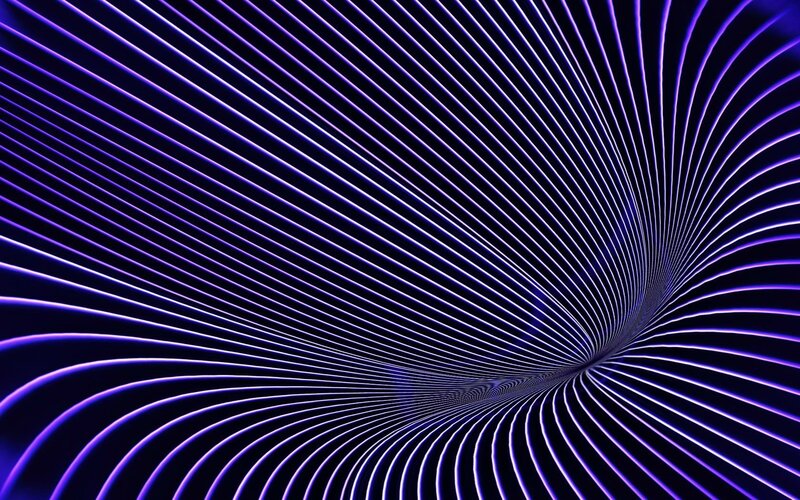 purple light wave tunnel