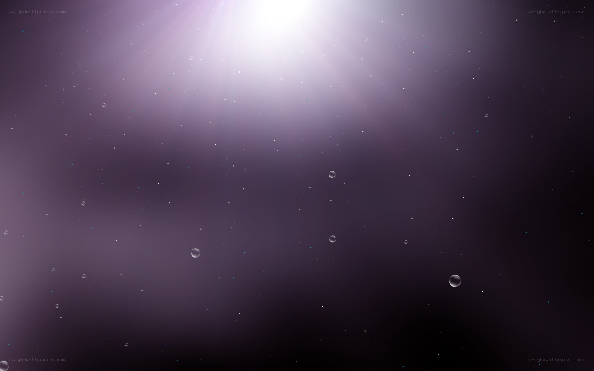 purple light with bubbles