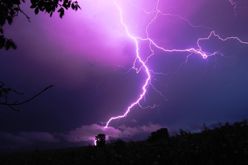 Purple Lightning Bolt
