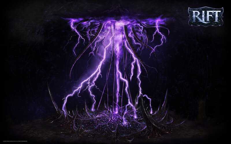 Purple Lightning Creature — Dark, Dramatic