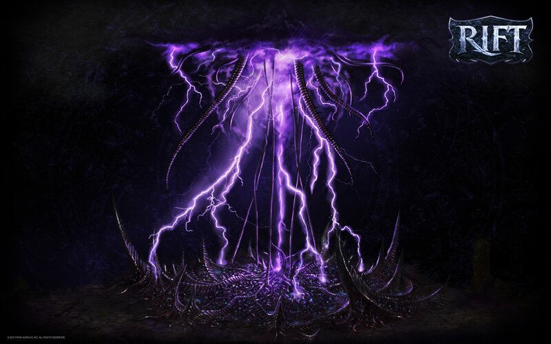 Purple lightning creature