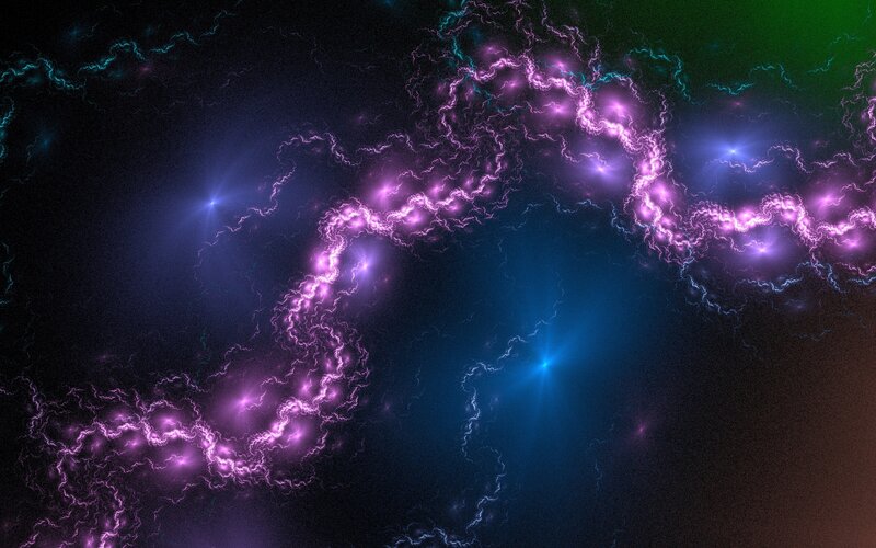 Purple Lightning Fractal