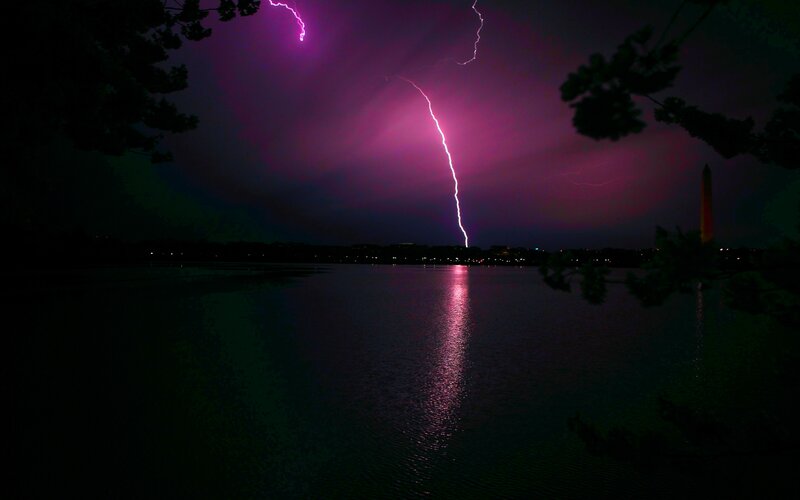Purple Lightning Strike