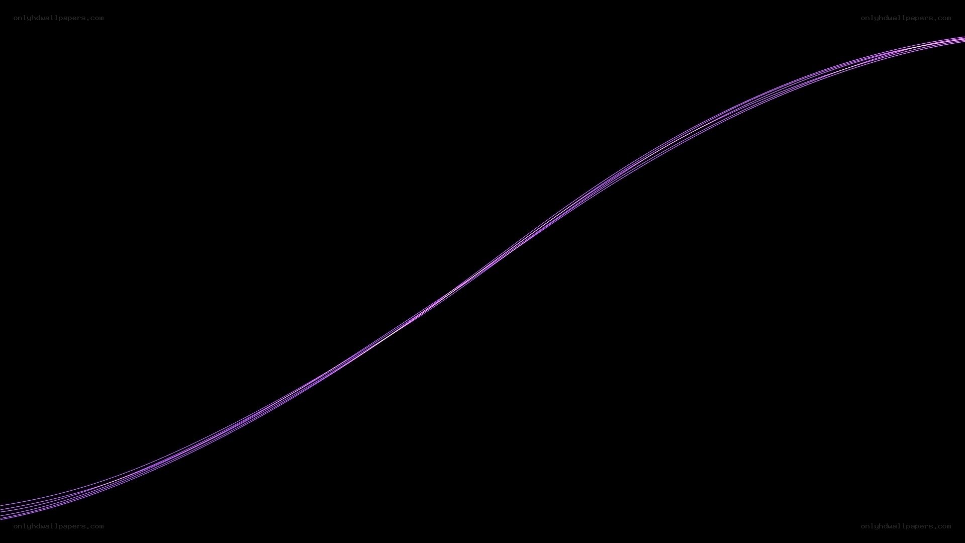purple line on black background