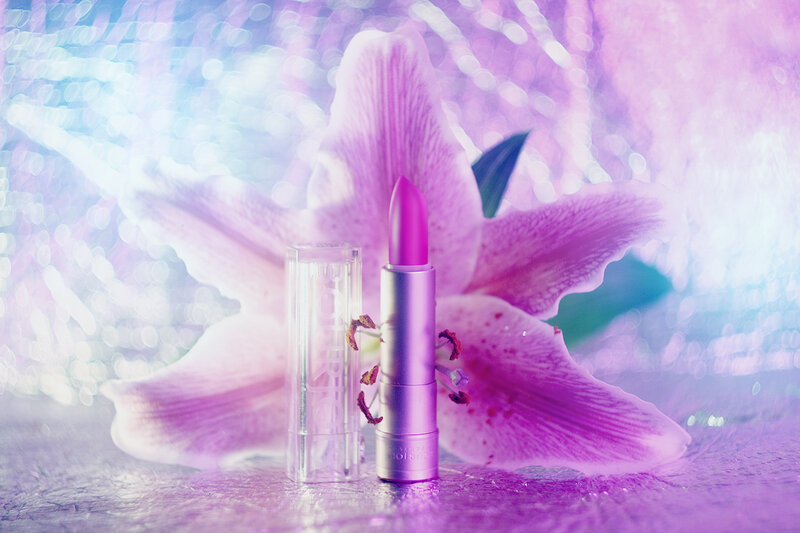 Purple Lipstick and Lily