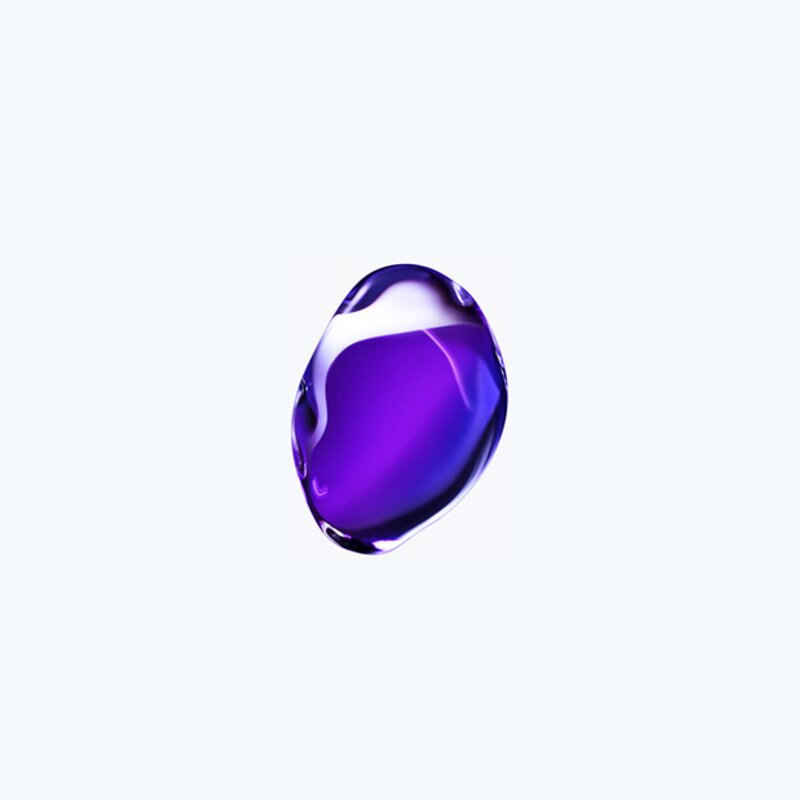 Purple Liquid Droplet — Minimalist