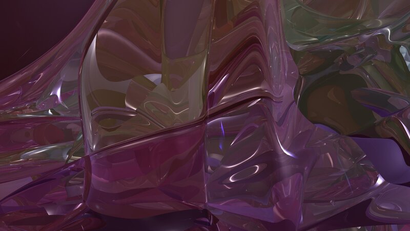 Purple Liquid Shapes — Abstract