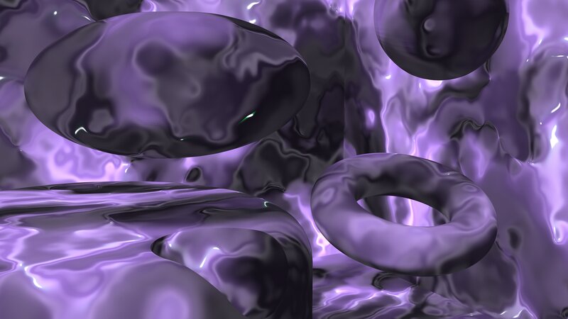 Purple Liquid Shapes