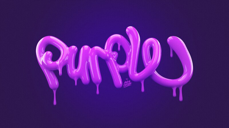 Purple Liquid Text