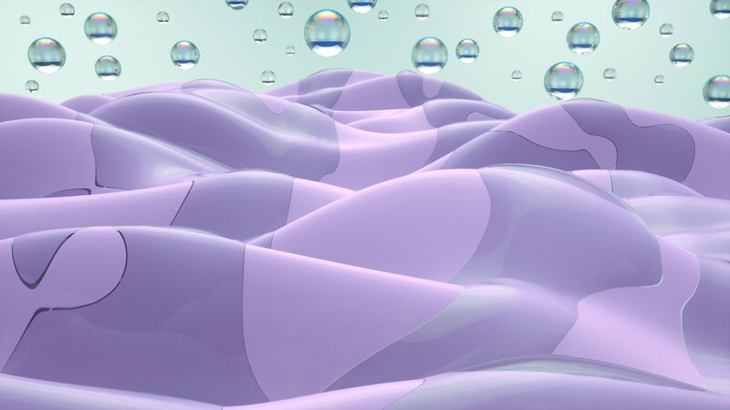 Purple Liquid Waves