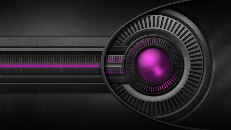Purple-lit Mechanical Lens