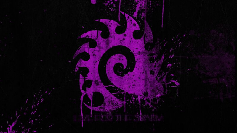 Purple Logo on Black — Dark, Aggressive