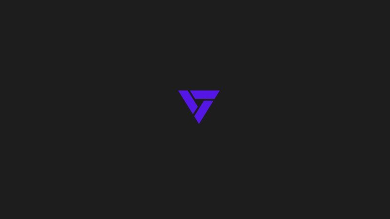 Purple Logo on Black — Minimalist