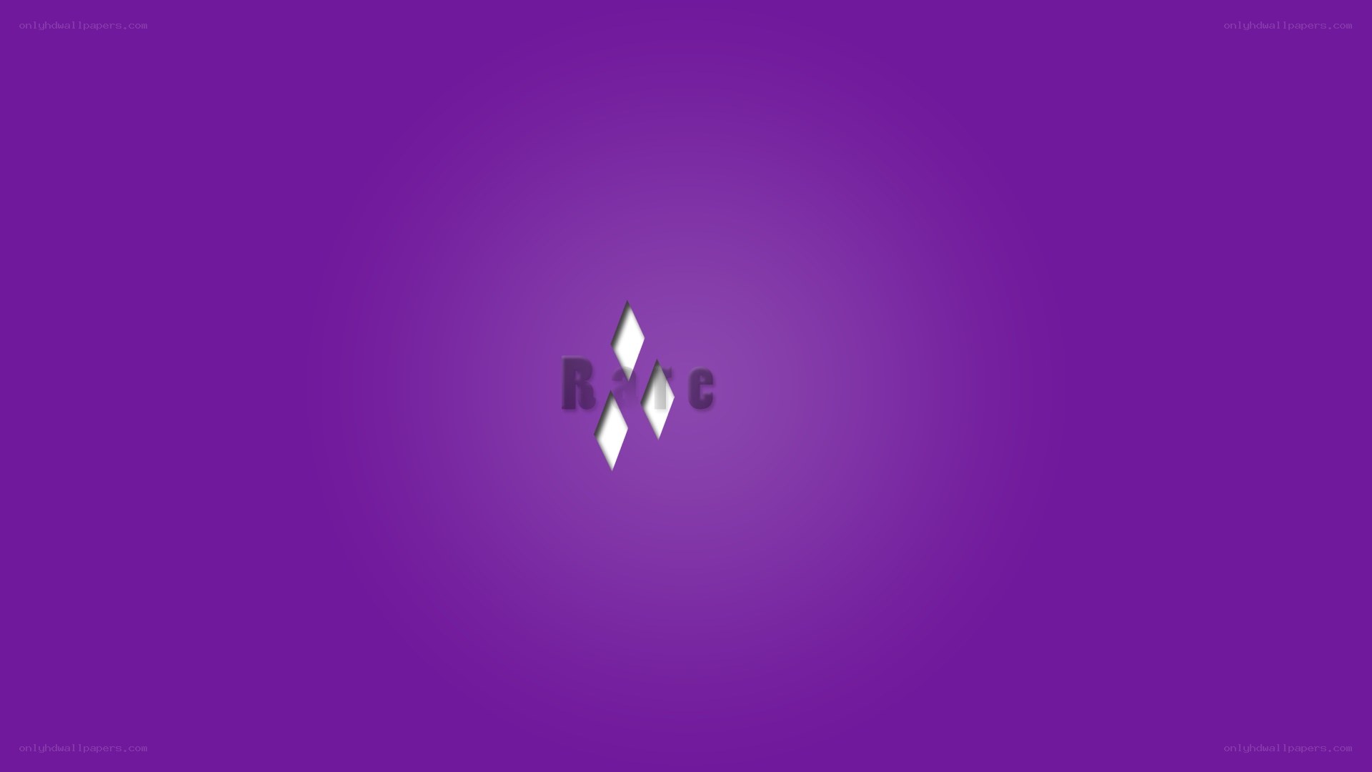 purple logo with text