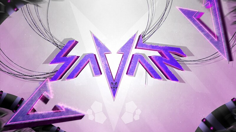Purple Logo with Triangles