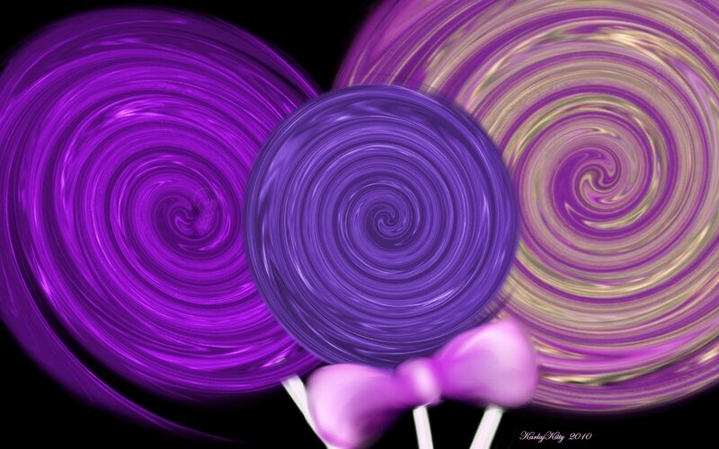 purple lollipop swirls
