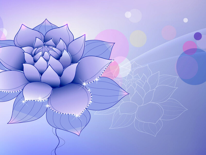 purple lotus flower design