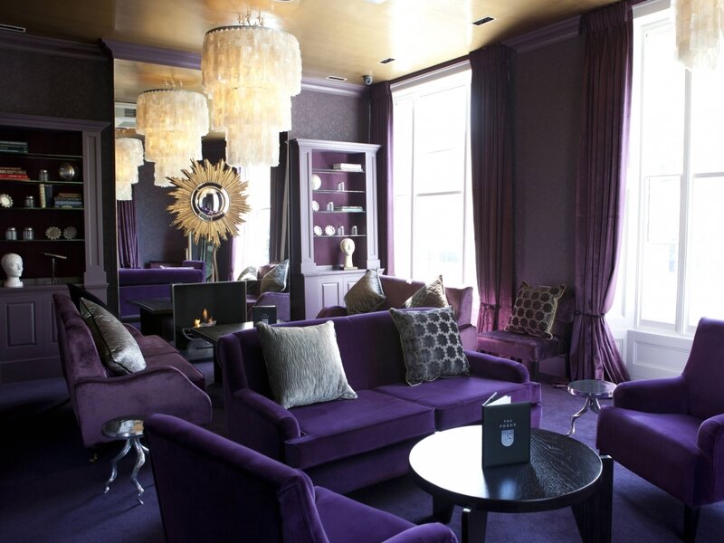 Purple Lounge Seating