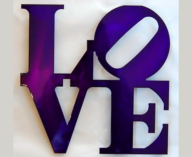 Purple Love Sign